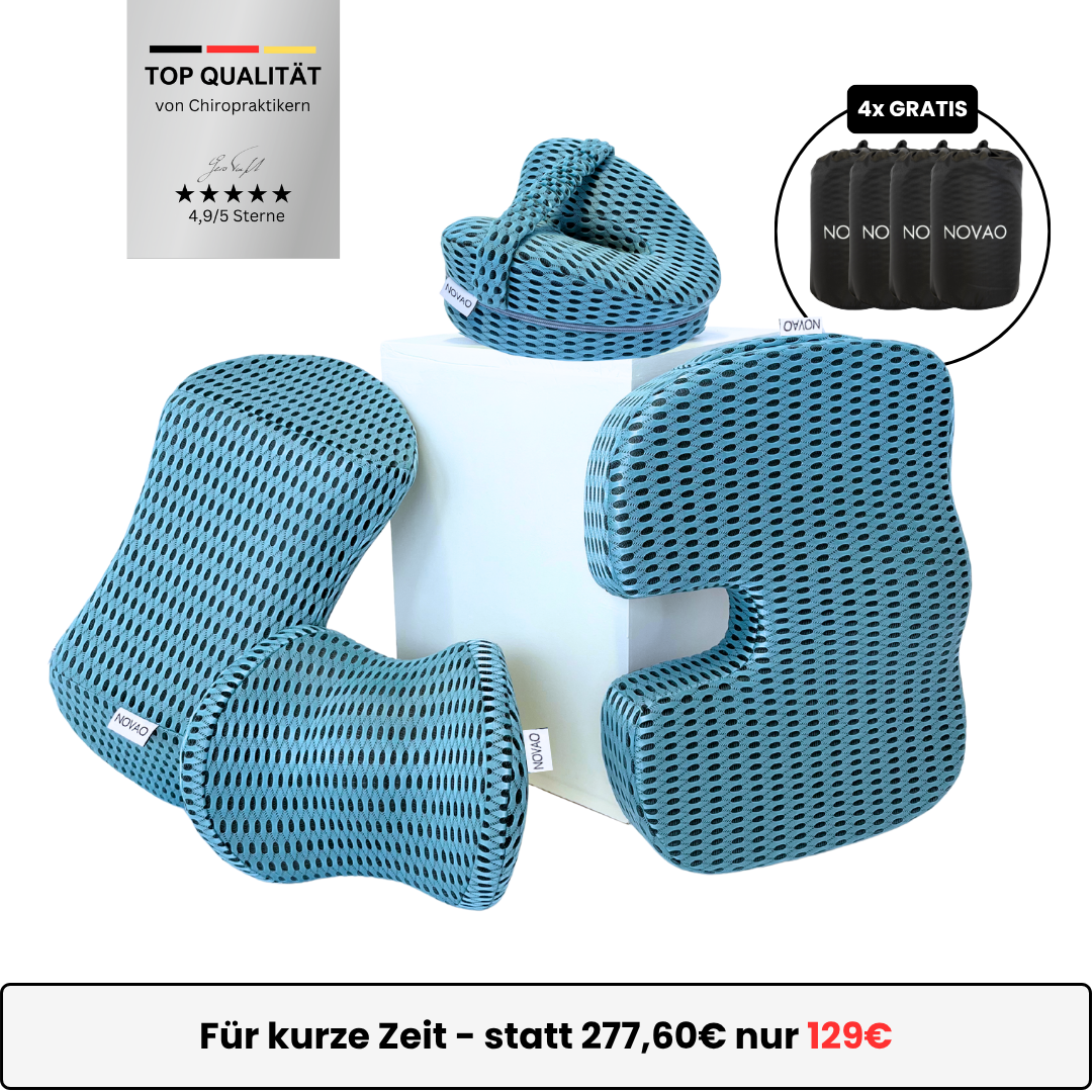 NOVAO Komfort Bundle™ - Orthopädische Kissen im Set (Spare heute 148,60€)